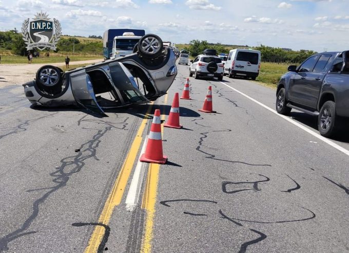 Escena del siniestro de tránsito en San José