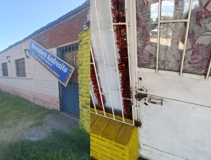 Maldad sin límites en Salto: destrozaron el Merendero Andresito y dejaron a 65 niños sin su merienda diaria