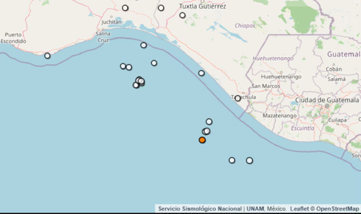Alerta sísmica en el surde México: un fuerte temblor de 4.1 despertó a Chiapas este miércoles